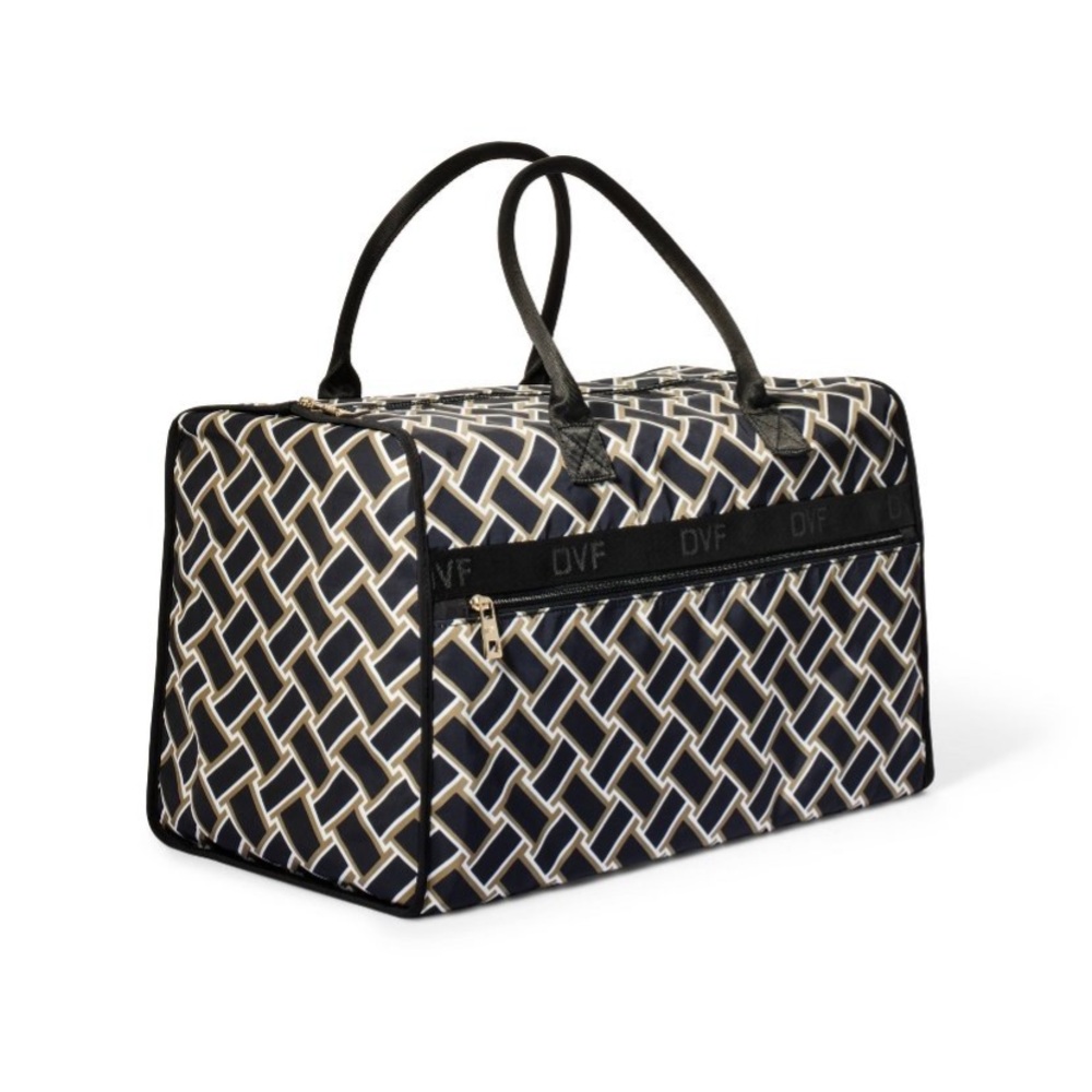 Vintage Weave Neutral Weekender Bag - DVF for Target NWT - Picture 2 of 6